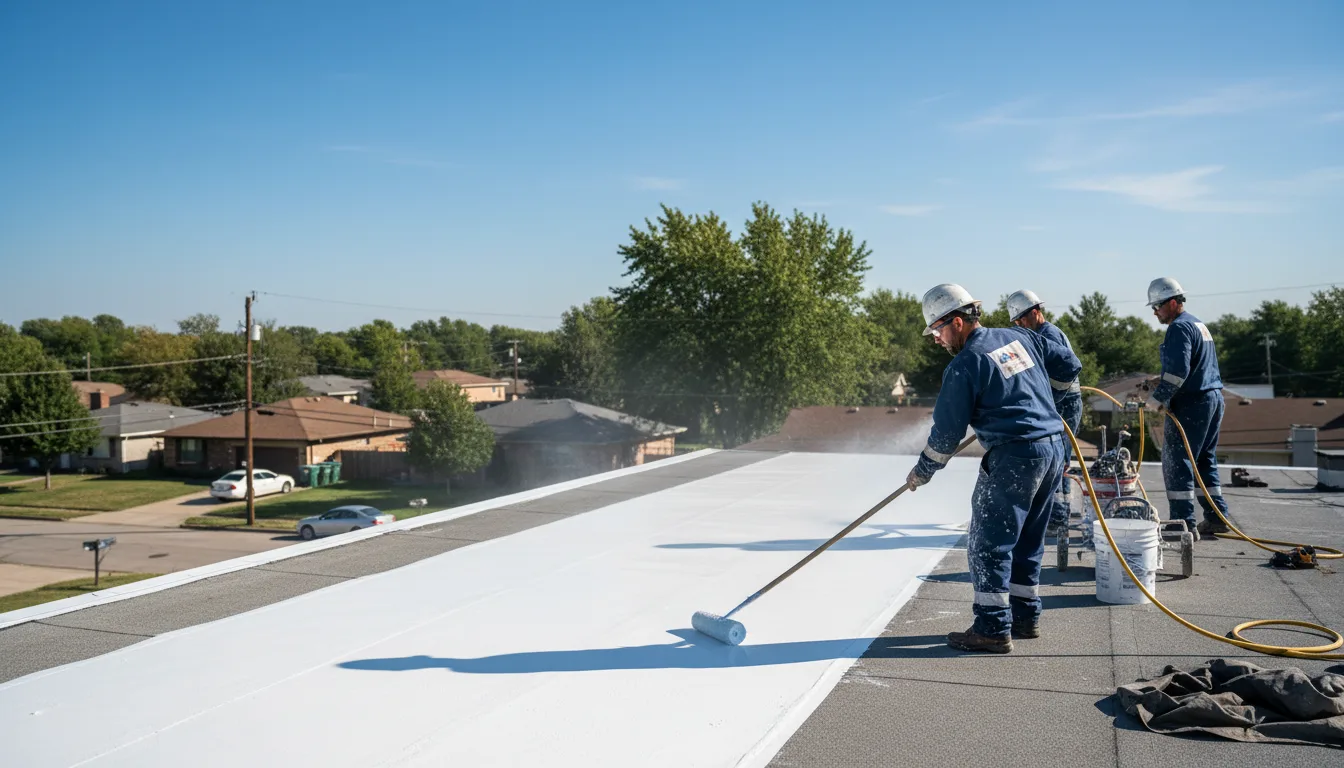 Commercial roof coating in Newbury, OH near me